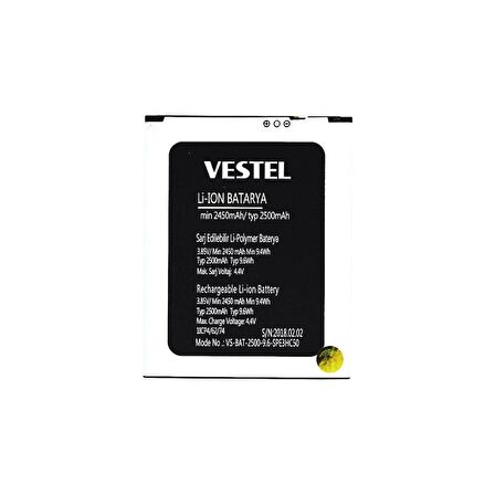  Vestel Venüs E4 ile Uyumlu İthal Pil