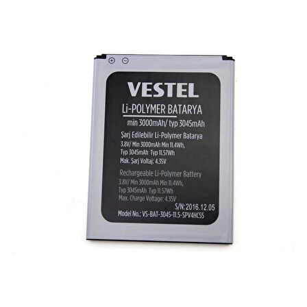  Vestel Venüs Go ile Uyumlu İthal Pil