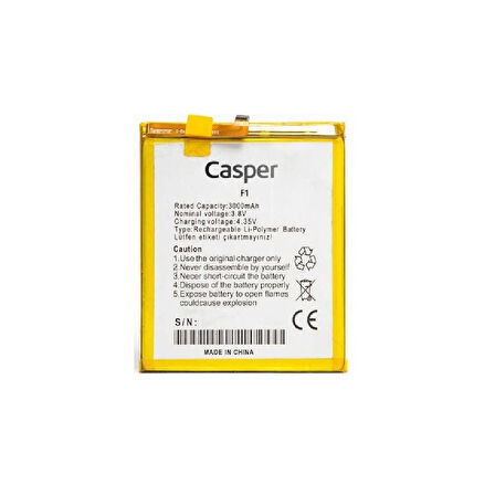  Casper Via F2 ile Uyumlu İthal Pil