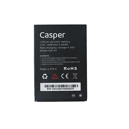  Casper Via 5 ile Uyumlu İthal Pil