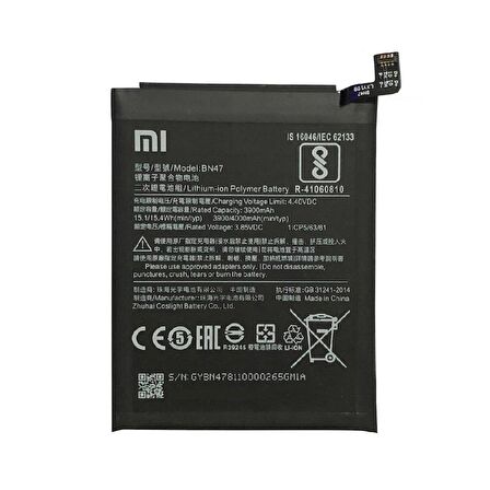  Xiaomi Mi A3 BM4F ile Uyumlu İthal Pil