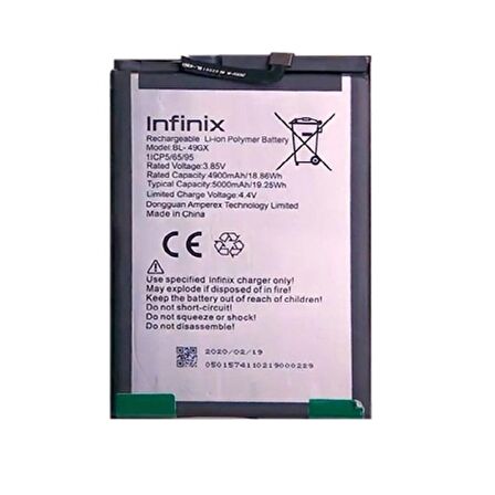  Infinix Note 7 Lite ile Uyumlu İthal Pil BL49FX