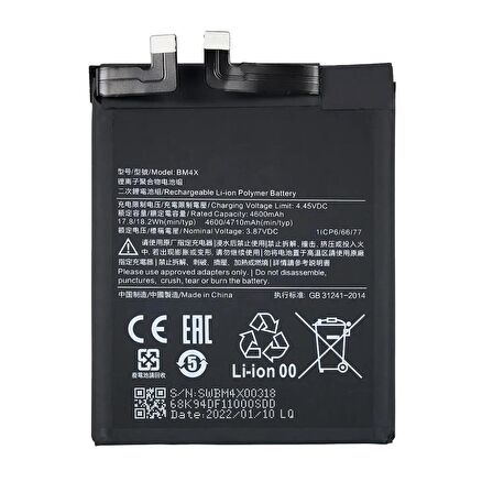  Xiaomi Poco F1 BM4E ile Uyumlu İthal Pil