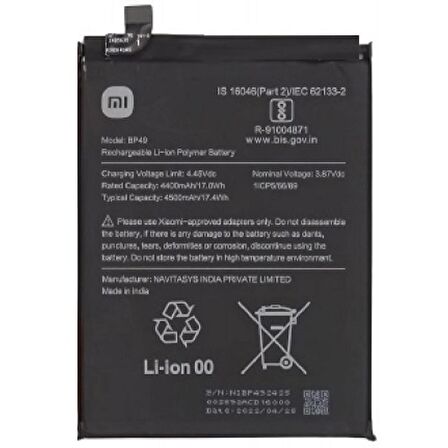  Xiaomi Poco C51 ile Uyumlu İthal Pil