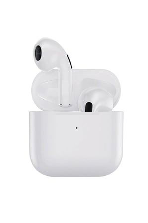 Mini Kablosuz Kulaklık - Bluetooth 5.0, Dokunmatik Kontrol ve Suya Dayanıklı Beyaz Tasarım