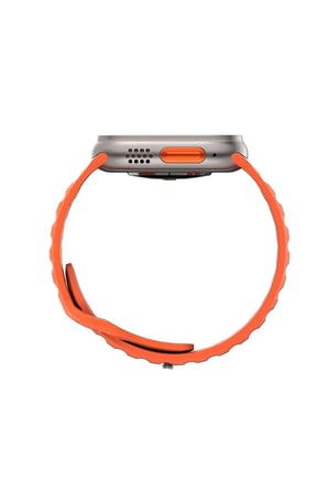 Turuncu Akıllı Saat 49 mm 2.05 İnç GPS NFC Nabız Uyku Takibi Sim Kartlı Siyah Kasa 200-300 mAh