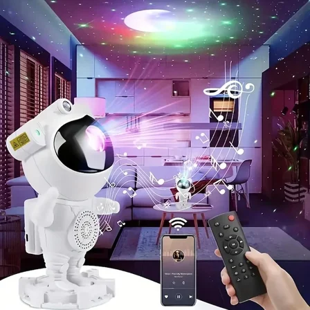 Akıllı Astronot Projeksiyon Gece Aydınlatma &amp;amp; Bluetooth Hoparlör Bx40