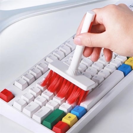 Çok Amaçlı Kırmızı Hassas Fırça Başlıklı  Bilgisayar Laptop Temizleme Fırçası Bx40