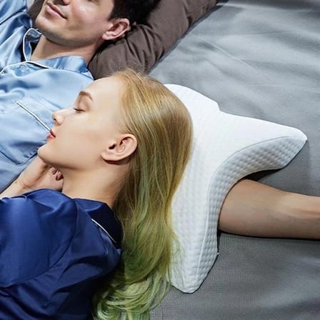 Visco Ortopedik Geniş Boyuna Uyumlu Kol Ve Bacak Destekli Yumuşak Kavisli Baş Yastığı Bx40