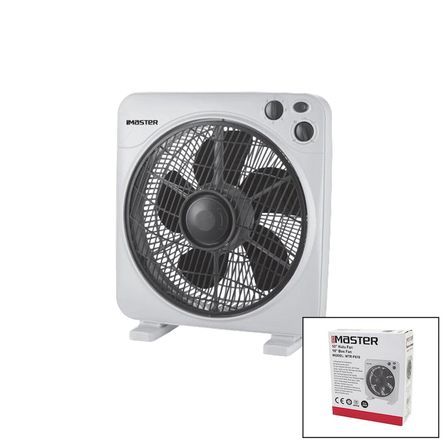 10 İnç  Kutu Fan  Vantilatör  3 Kademe Hız   6 Plastik Kanat 38w  60dk.zaman Ayarlı Mtr-f610 Bx40