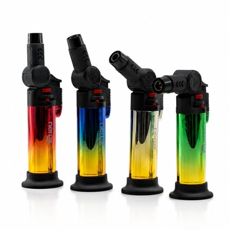 12 Adet Metalize Oynar Başlı Pürmüz - Torch Nargile - Kamp Çakmak Doldurulabilir Ayakda Durabilir Nrx-9305 Bx40