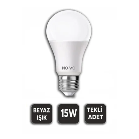 10 Adet 15w Beyaz Led Ampul 1200lm 6500k 15.000 Saat Ömür Bx40