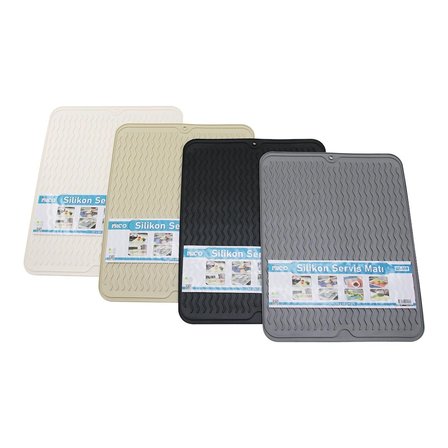 Silikon Çok Amaçlı Servis Matı Amerikan Servis - Bulaşık Altlık - Nihale 30x40cm Bx40