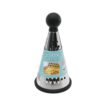 9 İnç - Huni Model   Plastik Topuz Başlı  Metal Rende  Silikon Tabanlı Bx40