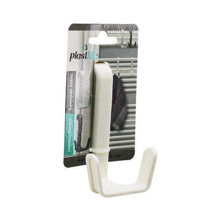 2 Kollu   Havlupan - Çok Amaçlı  Tak Çıkar Pratik Plastik Askı Bx40