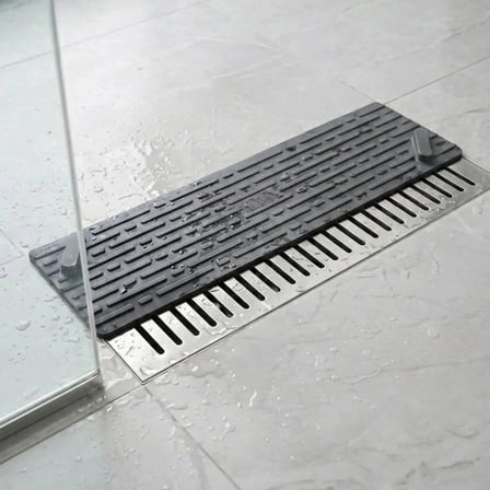 Gri Uzun Gider Kapağı Silikon Mat – Koku Önleyici Ve Haşere Engelleyici Gider Koruyucu Bx40