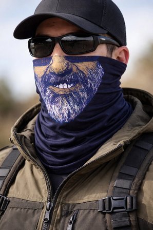 Sakallı Yüz Desenli Baf Buff – Çok Amaçlı Boyunluk &amp;amp;amp; Maske 1 No Bx40