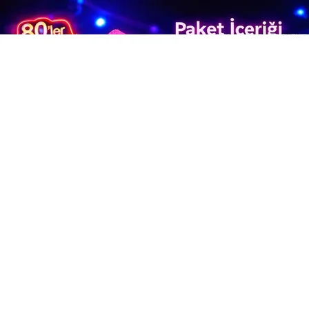 80’ler 90’lar Neon Pembe Parti Seti – Kolye Küpe Taç Bx40