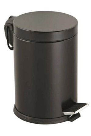 3lt Siyah Pedallı Metal Çöp Kovası Bx40