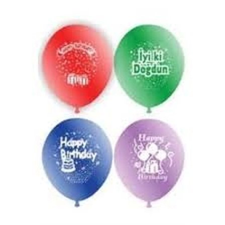 Doğum Günü İyiki Doğdun Balon 12inc 100 Parça Bx40