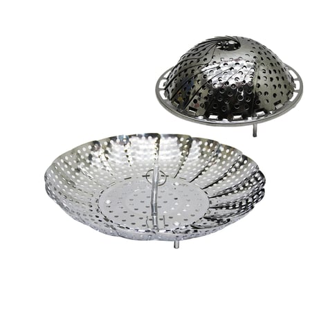 Küçük Metal Buharda Sebze Pişirici Sepet Haşlama Aparatı Bx40