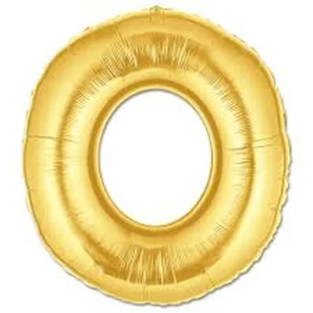O Harf Folyo Balon Altın Renk  40 İnç Bx40