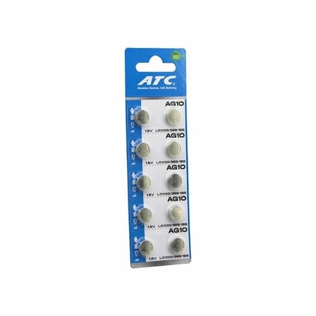Buton Pil - Saat Lazer Hesap Makinesi Pili 10lu Paket  Ag10  - Lr1130h - 389a -1.55v Bx40