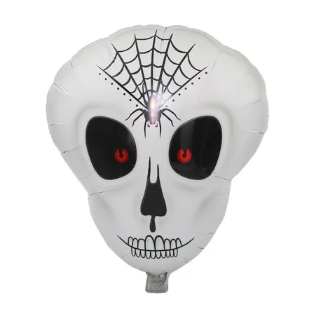 Örümcek Ağ Desenli İskelet Folyo Balon Bx40
