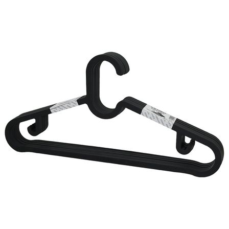 10pcs Plastik - Antrasit Gri Elbise Askısı Bx40