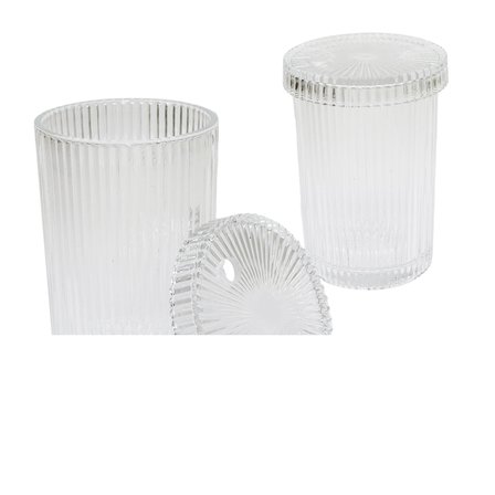 Çizgili - Cam Bardak Kapaklı - Pipetli - Origami Sitilkahve - Sunum - Meşrubat Bx40