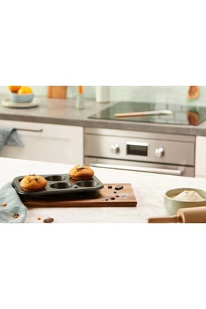 2 Adet Cupcake Fırın Kalıbı 6 Büyük Bölmeli Muffin Kek Kalıbı