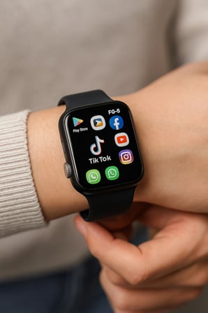 Akıllı Saat 5G SIM Destekli | Tüm Uygulamaları Yükleyebilme | WiFi GPS FG-5
