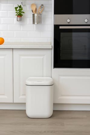 20L Sensörlü Akıllı Antibakteriyel Çöp Kovası Otomatik Kapaklı, Banyo Mutfak 4 Pil Yanında