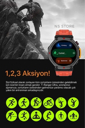 Akıllı Saat - Renk: Siyah, Kasa Renk: Siyah, Kordon Renk: Siyah | Teknik Özellikleri ve Kullanım