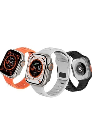 Beyaz 49 mm Akıllı Saat, GPS ve NFC Özellikli, Sesli Görüşme ve Uyku Takibi Fonksiyonlu