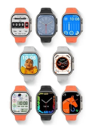 Beyaz 49 mm Akıllı Saat, GPS ve NFC Özellikli, Sesli Görüşme ve Uyku Takibi Fonksiyonlu