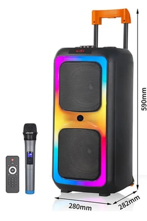 Taşınabilir Bluetooth Hoparlör - Renkli Işıklı, Suya Dayanıklı ve Çoklu Bağlantı Özellikli