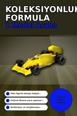 1987 Monaco GP Birincisi Ayrton Senna Lotus 99T #12 1/64 Olcekte Model Araba BX-313381