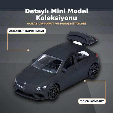 1 Adet Resmi Lisanslı Mini Mercedes-AMG Premium Model Araba - Rastgele Gönderim