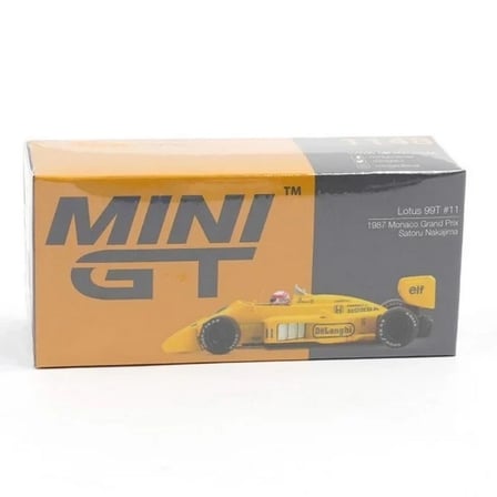 1987 Monaco GP Satoru Nakajima Lotus 99T 1/64 Olcek Model Arac - Tekli Kutu BX-313346