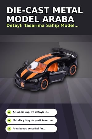Die-Cast Metal 7.5 cm 1 Adet Rastgele Yarış Arabası - Koleksiyon Kartlı Lisanslı Model BX-313315