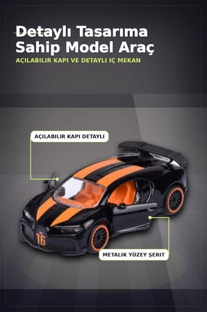 Die-Cast Metal 7.5 cm 1 Adet Rastgele Yarış Arabası - Koleksiyon Kartlı Lisanslı Model BX-313315