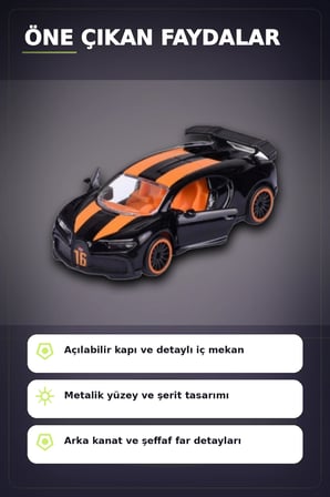 Die-Cast Metal 7.5 cm 1 Adet Rastgele Yarış Arabası - Koleksiyon Kartlı Lisanslı Model BX-313315