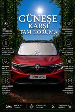 Premium Büyük Boy Katlanır Oto Ön Cam Güneşliği Isı Yansıtıcı UV Otomobil Aksesuarı