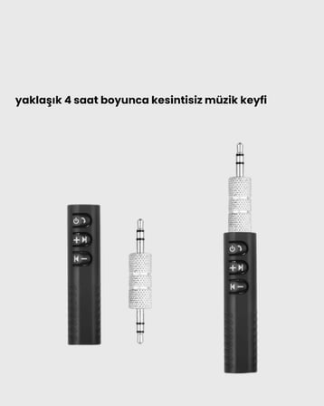 Kablosuz Ses Çözümü – 3.5mm Jaklı Bluetooth Müzik Alıcısı
