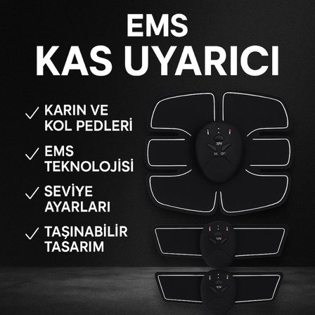 Titreşimli EMS Spor ve Fitness Cihazı Karın Kası Kol Bacak 2025 Model