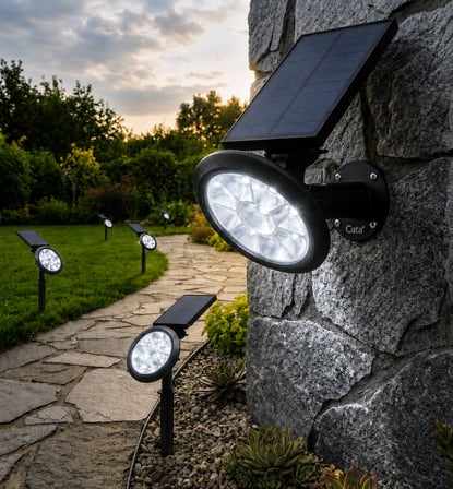 1 Adet CATA CT 7320 Mila Solar Güneş Enerjili Kazıklı Bahçe Armatürü 18W Beyaz Işık