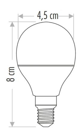 1 Adet CATA CT 4233 6W Led Ampul 3200K Gün Işığı E14