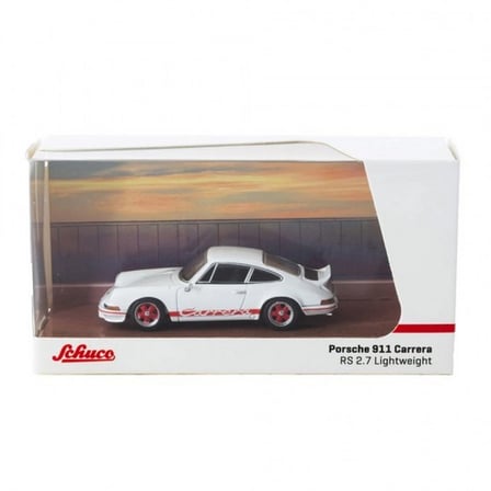 Eco Lounge 1/64 Porsche 911  RS 2.7 Lightweight White/Red