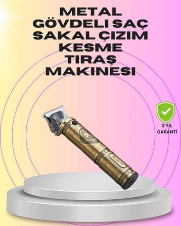 Güçlü Motorlu, 4 Kılavuz Taraklı Kompakt Saç Kesme Makinesi – Uzun Pil Ömürlü